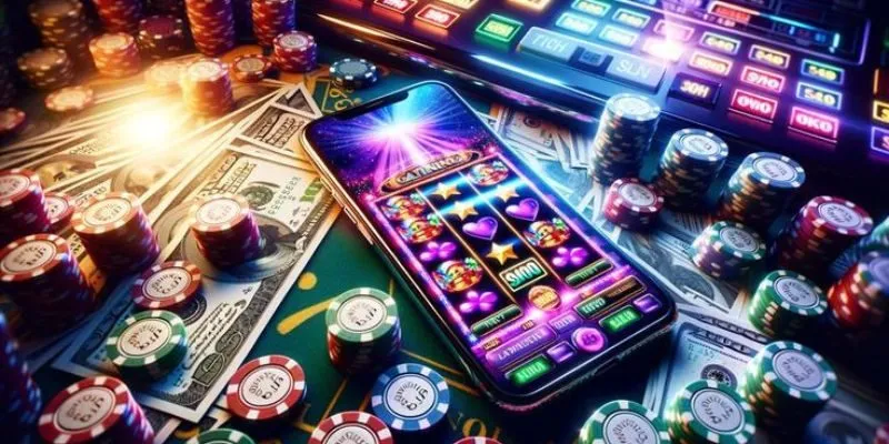 Sảnh chính casino 789F với trò chơi truyền thống và hiện đại